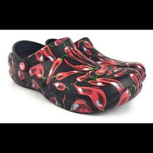 Crocs SureGrip Chili Pepper Slip Resistant Clogs